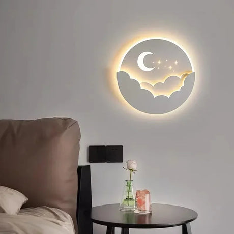 Hjemix | LED vegglampe med måne og stjerner