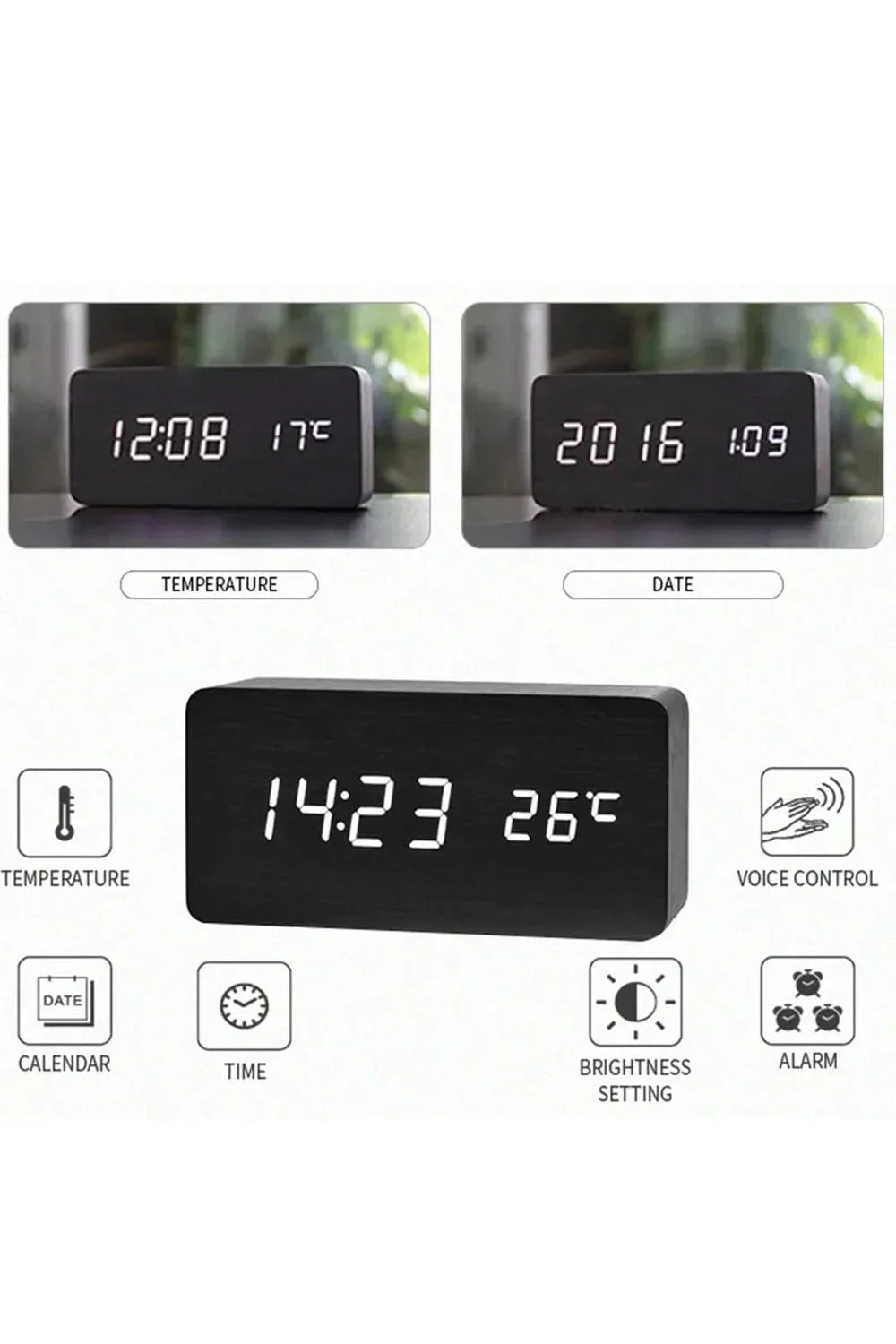 Hjemix | Tre LED digital klokke