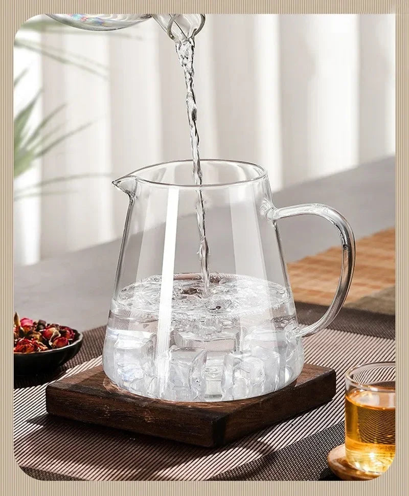 Hjemix | 450ml-950ml Varmeresistente Glass Tekanne – Rustfritt Stål Te-sil, Blomstekanne for Kung Fu Te-servise, Puer- og Oolong-te
