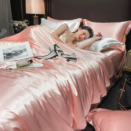 Hjemix | Luksuriøst Silke Sengetøy Sett