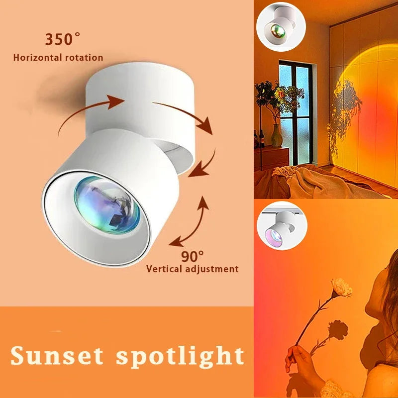 Hjemix | LED Solnedgang Atmosfære Vegg Spotlights