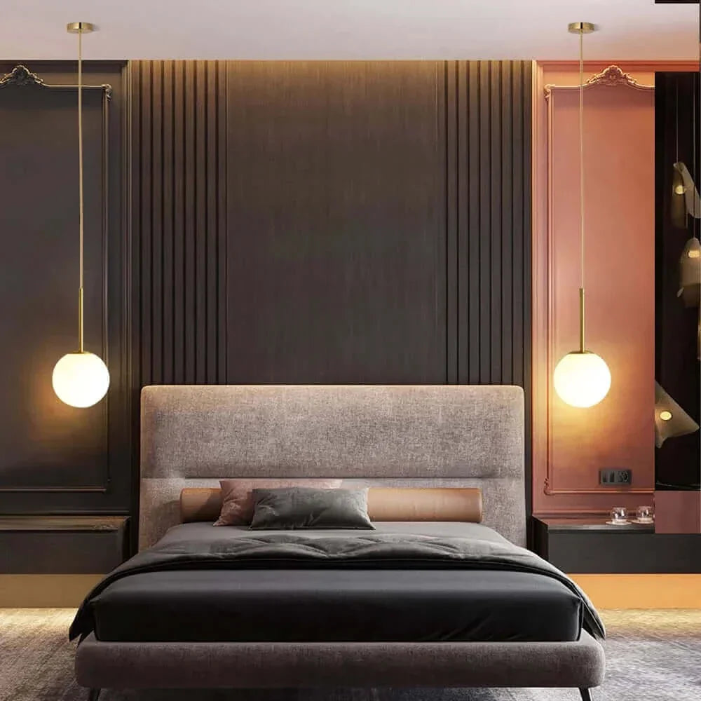 Hjemix | Mid-Century Modern Glass Ball Pendant Light