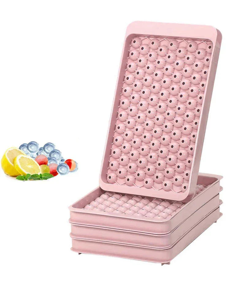 Hjemix | Mini-isterningskopp | 104 hull Rund isballform | Lite knust for å kjøle Bar Cocktail Whiskey drikke | Kaffe Juice kjøkkenverktøy