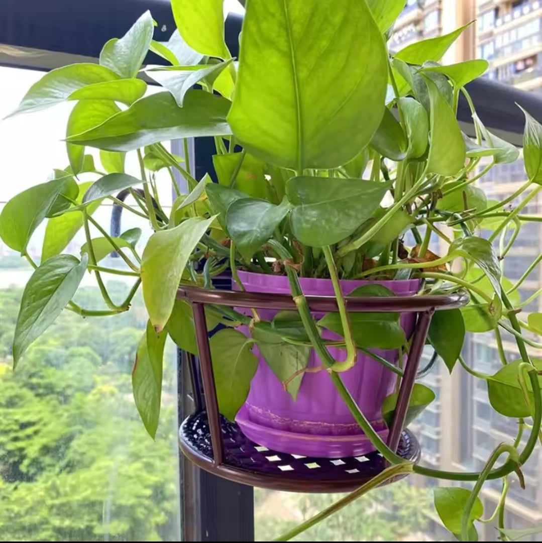 Hjemix | 3Pc Over the Balcony Blomsterpotteholder Svart Nov
