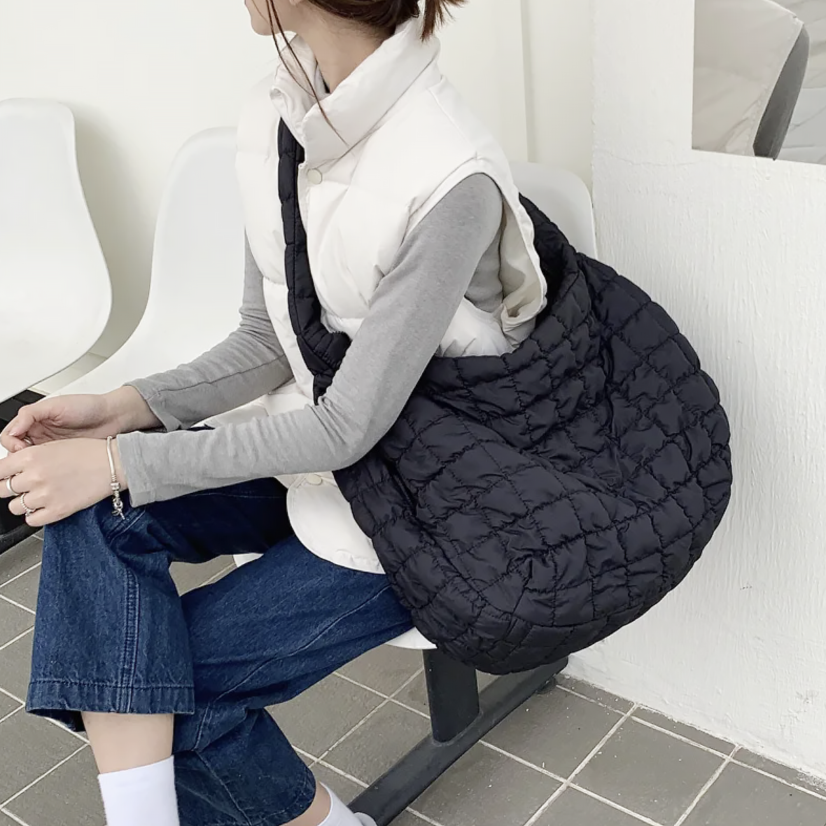 Hjemix | Cross Quilt X-Large Skulderveske