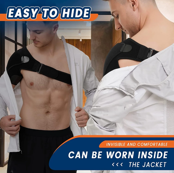 Hjemix | Skulderstøtte, kompresjonsarm, lindrer smerte, forstuvninger og skader