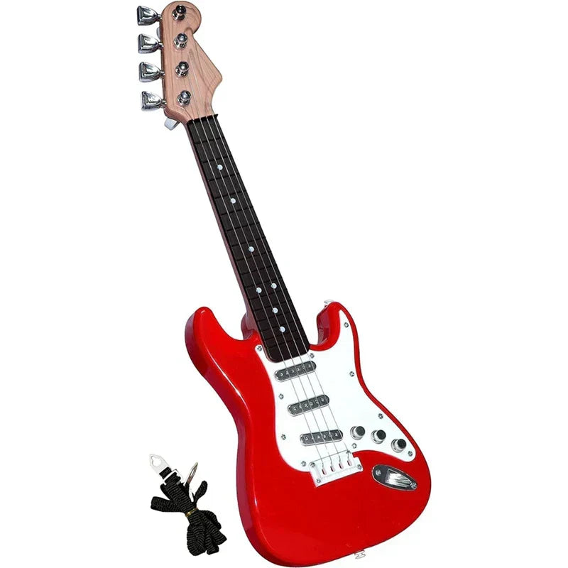 Hjemix | 4-String E-Gitar Toy for Kids - Portable Musikk Instrument, Perfekt Gave for Unge Musikere