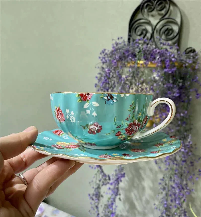 Hjemix | Elegant Bone China Porcelain Coffee Cup - Luksuriøs og Unik Design