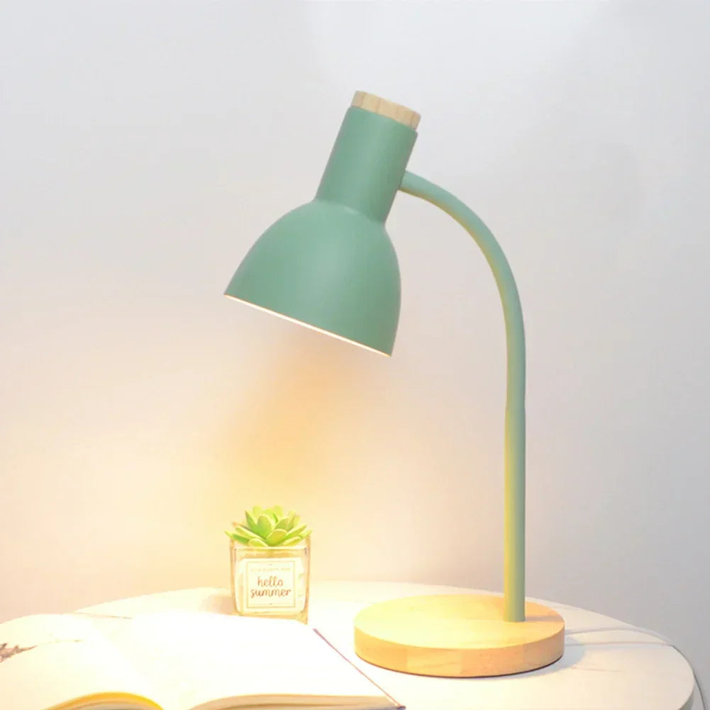 Hjemix | Høst og vinter belysning | Nordisk kreativt trekunst jern LED skrivebordslampe - Moxie