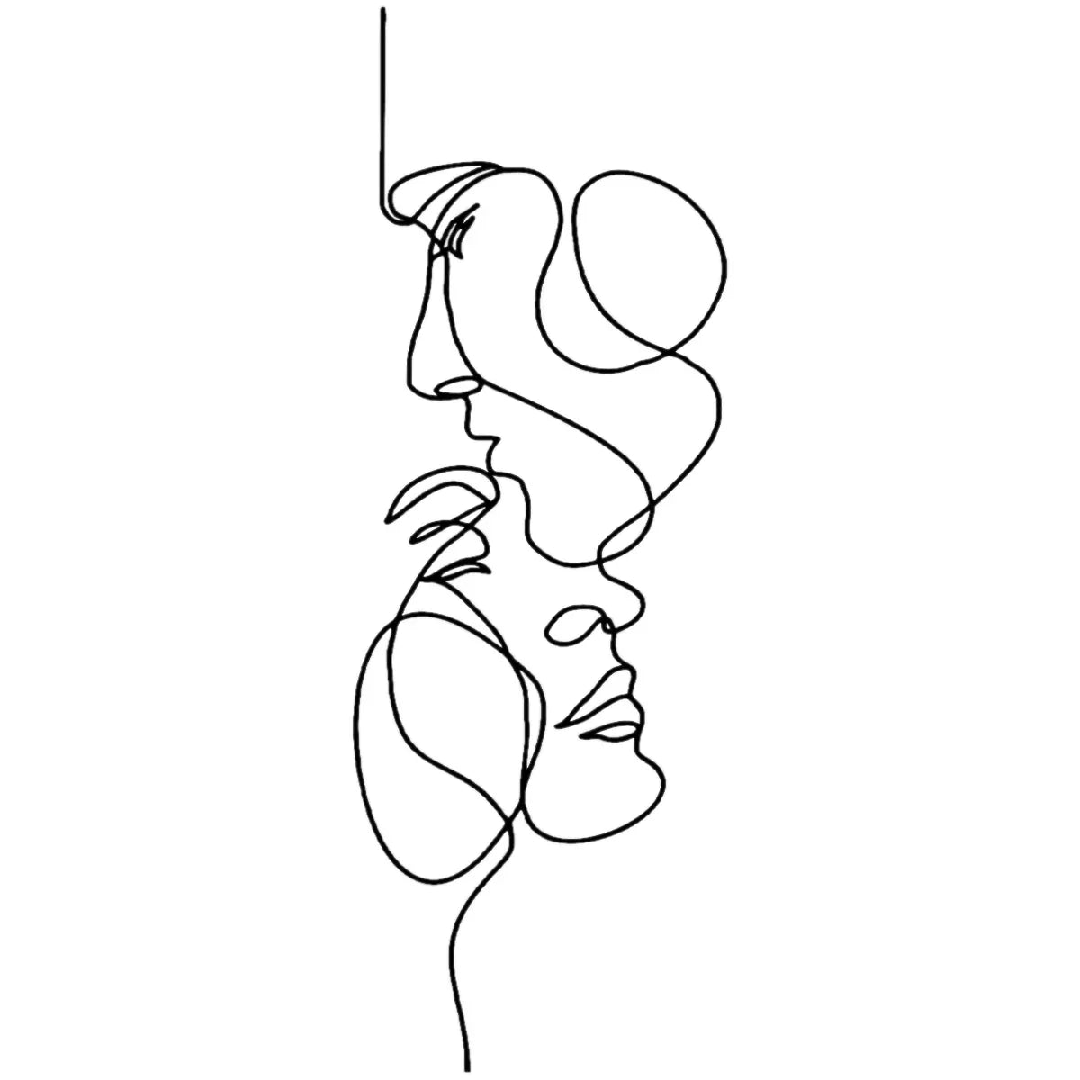 Hjemix | Svart Metal Veggkunst | Abstrakt Veggskulptur