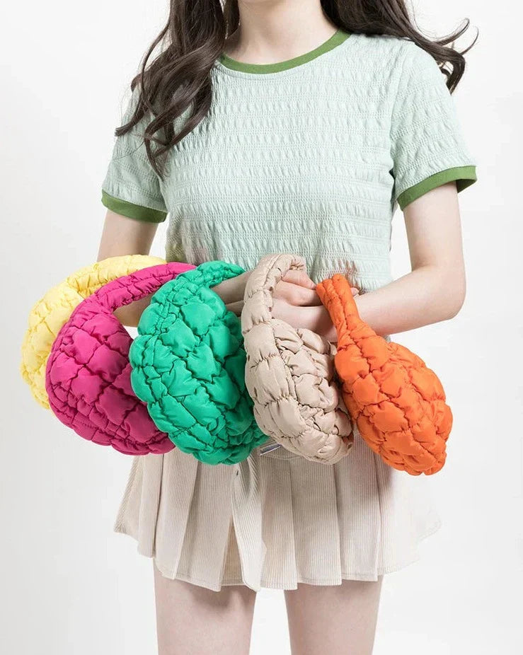 Hjemix | Livlig quiltet rund mini bag