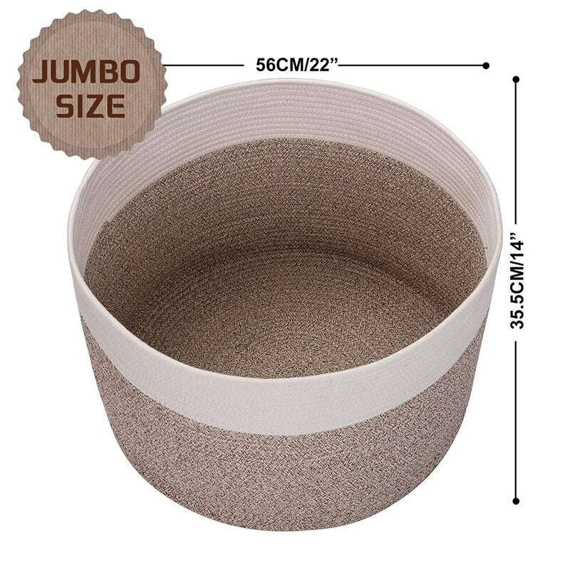 Hjemix | Stor Tau Tak Oppbevaringskurv