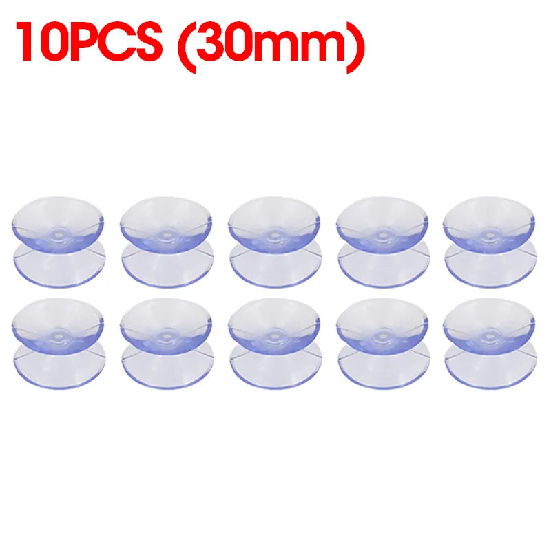 Hjemix | 5/20PCS Dobbelt-sidede plast sugekopper - Rutsjesikre klare vakuumsugere for glass, bilvinduer, bordplater, DIY såpeholder