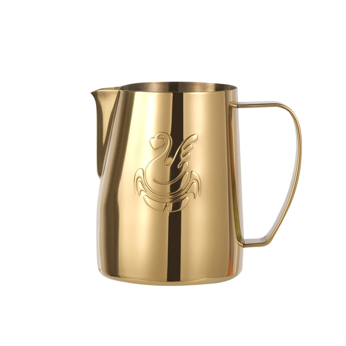 Hjemix | 600ml rustfritt stål kaffekanne melkeskummer kopp kremfremstiller espresso latte kunst verktøy elegant svane