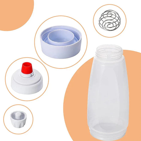 Hjemix | Pancake-deig-dispenser-mikser med BlenderBall-tråddrikk - klemflaske pancake-shaker-dispenser JT194 fra LMETJMA