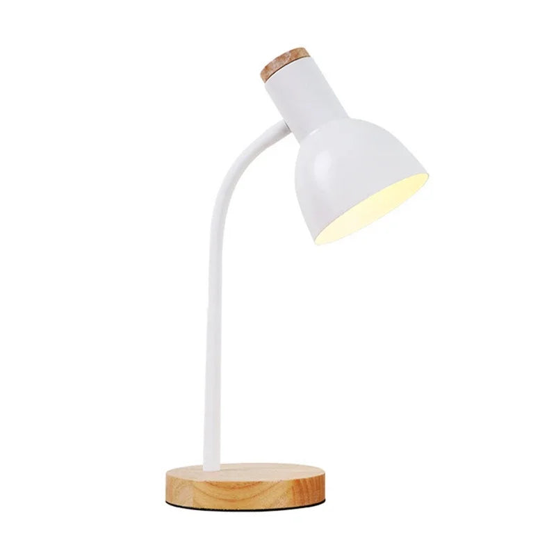 Hjemix | Høst og vinter belysning | Nordisk kreativt trekunst jern LED skrivebordslampe - Moxie