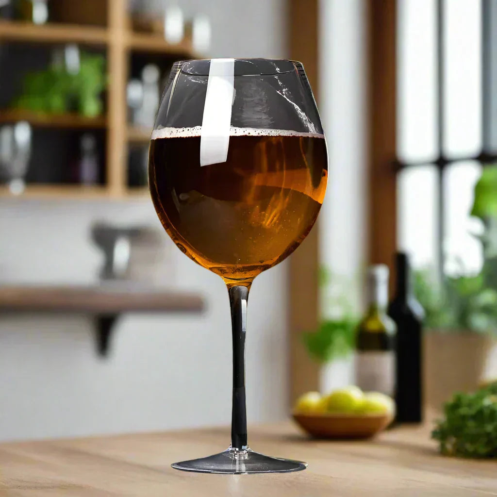 Hjemix | Huge 106 Oz Wine Glass and Beer Mug Combo - 3000ML Extra Large Crystal Glass for Parties, Weddings, and Celebrations