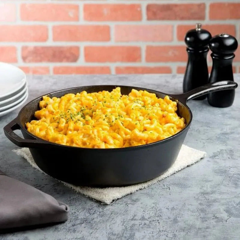 Hjemix | Lodge Støpejern 10.25" / 3.2 Liter Krydrete Dyp Stekepanne