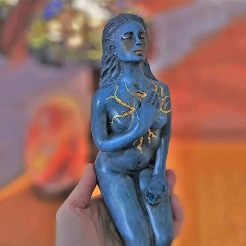 Hjemix | Healing Goddess Skulptur: Harpik abstrakt