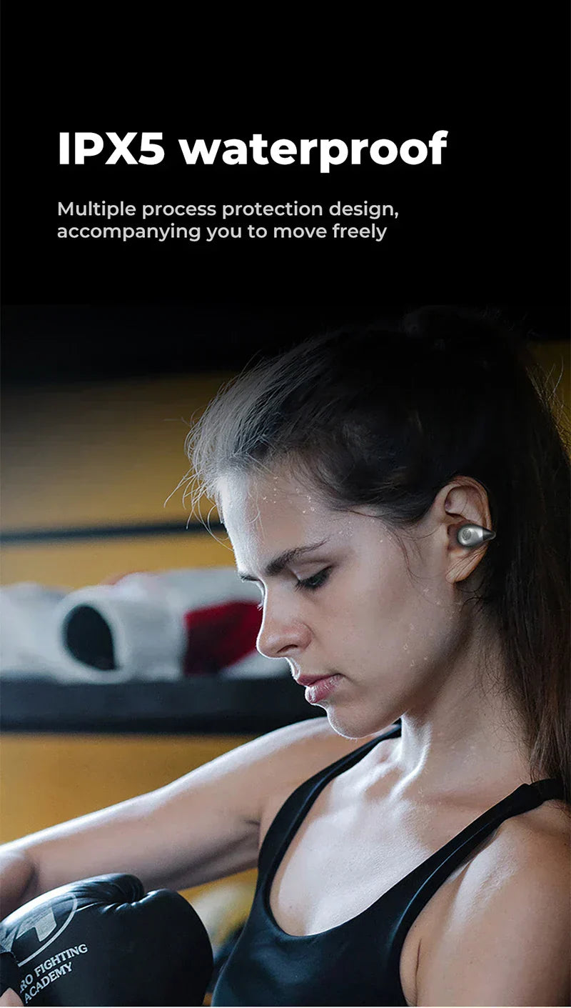 Hjemix | Super Lett Benledning Bluetooth Trådløse Sports Ørepropper Hodetelefoner