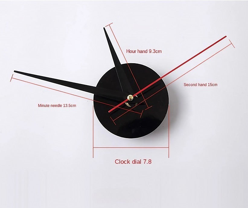 Hjemix | 3D-LED veggklokke – rammefri DIY design