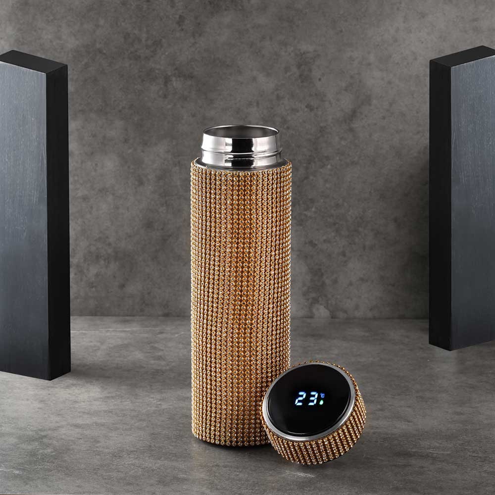 Hjemix | Smart Flaske Termos I Smart Temperaturdisplay Zirconia Vakuumflaske 500 ML