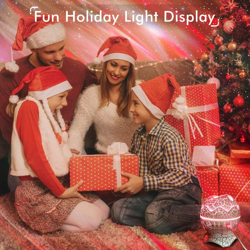 Hjemix | Stjerneprosjektor, Galakseprosjektor for Soverom, Fjernkontroll & Hvitt Støy Bluetooth Høyttaler