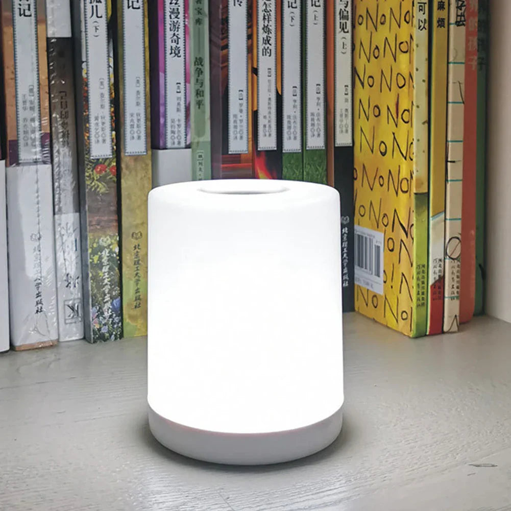 Hjemix | Berøringsfri oppladbar bordlampe | Dimbar LED bordlampe med USB-tilkobling