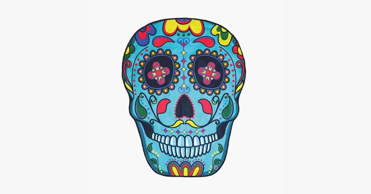 Hjemix | Estetisk Dødningehode Strandmatte – Matten for enhver anledning!