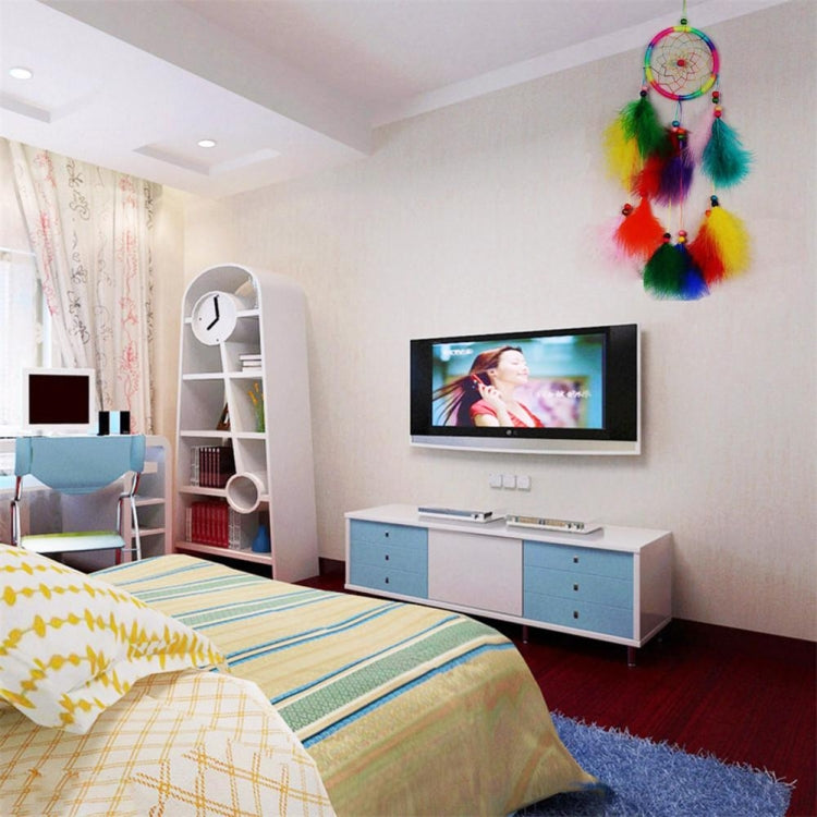 Hjemix | Enkel kreativ hjemmeinnredning ornament drømmefanger bilanheng (Hvit)