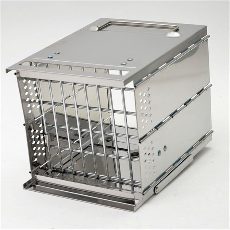 Hjemix | Bærbar Rustfritt Stål Sammenleggbart Grill Kullgrill Grill Utendørs Camping Vedovn