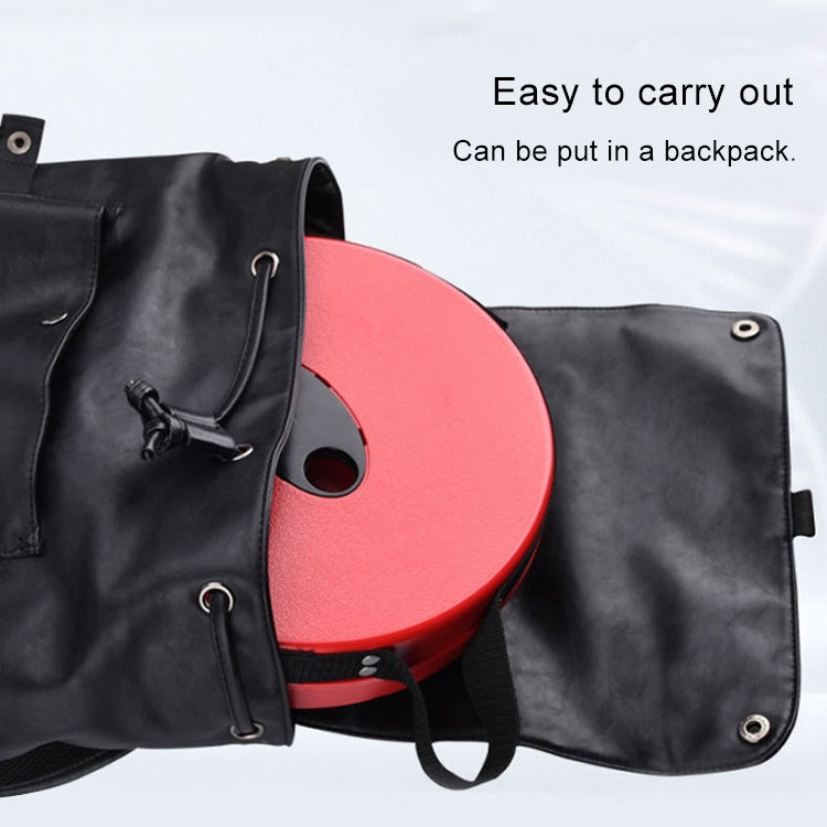 Hjemix | Utendørs Bærbar Sammenleggbar Teleskopisk Plastkrakk Camping Fisking Hagekrakk (Svart)