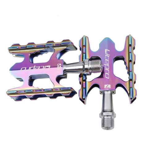 Hjemix | Litepro Ultralett Faltbar Sykkelpedal K3 Sykkelpedal, Farge: Galvanisert Farge