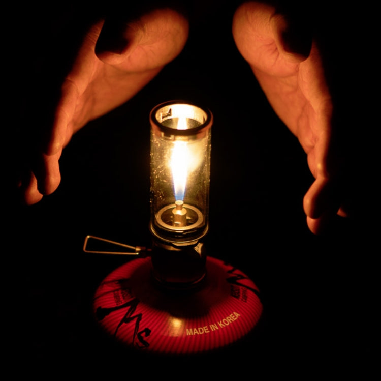 Hjemix | BRS-55 Utendørs Campingbelysning Mini Damplys Telt Gass Løs Stearinlys