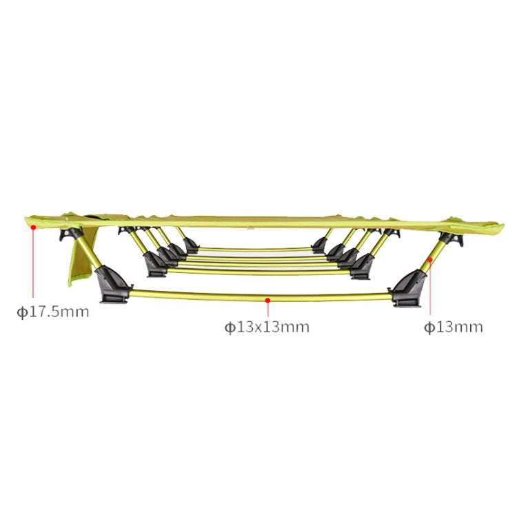 Hjemix | CLS Utendørs Lett Sammenleggbar Seng Camping Enkel Fritidsseng (Grå)