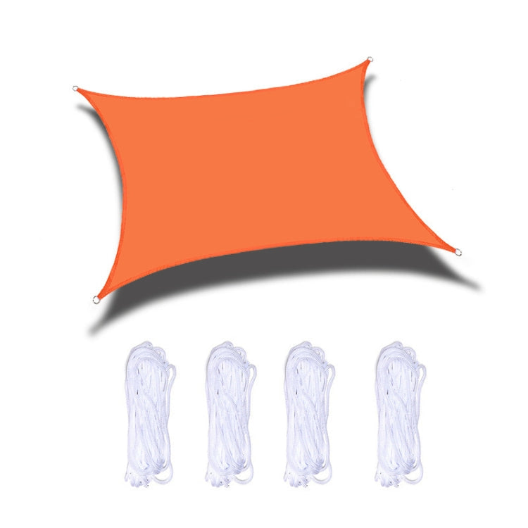 Hjemix | Utendørs hage solseil vanntett Anti-UV markise, Størrelse: 2m x 4m (Oransje)
