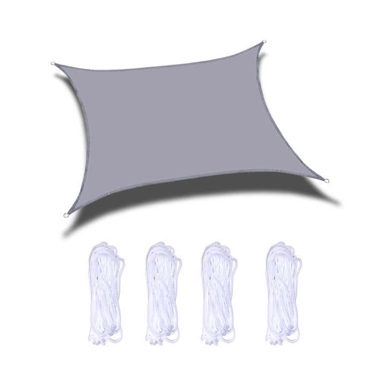 Hjemix | Utendørs Hage Solseil Vanntett Anti-UV Markise, Størrelse: 2.5m x 2.5m (Grå)
