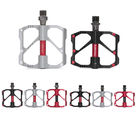 Hjemix | PD-M86C 1 Par PROMEND Sykkel Rittsykkel Terrengsykkel 3 Palin Karbonfiber Lager Pedal (Sort)