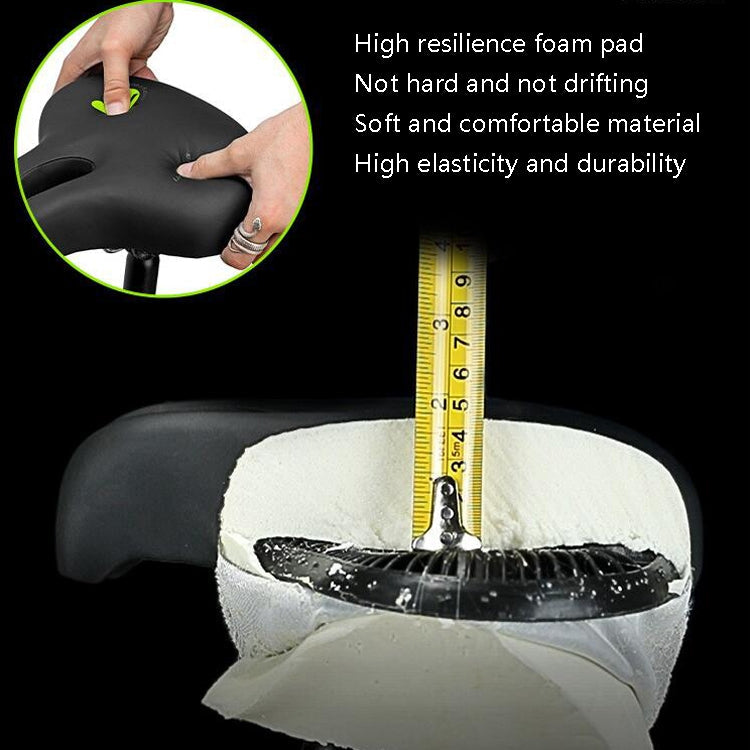 Hjemix | Sykkel No Nasal Sete Terrengsykkel Sal Komfortabel Støtdemping Sykkel Utendørs Sykkeltilbehør Sal (Svart)