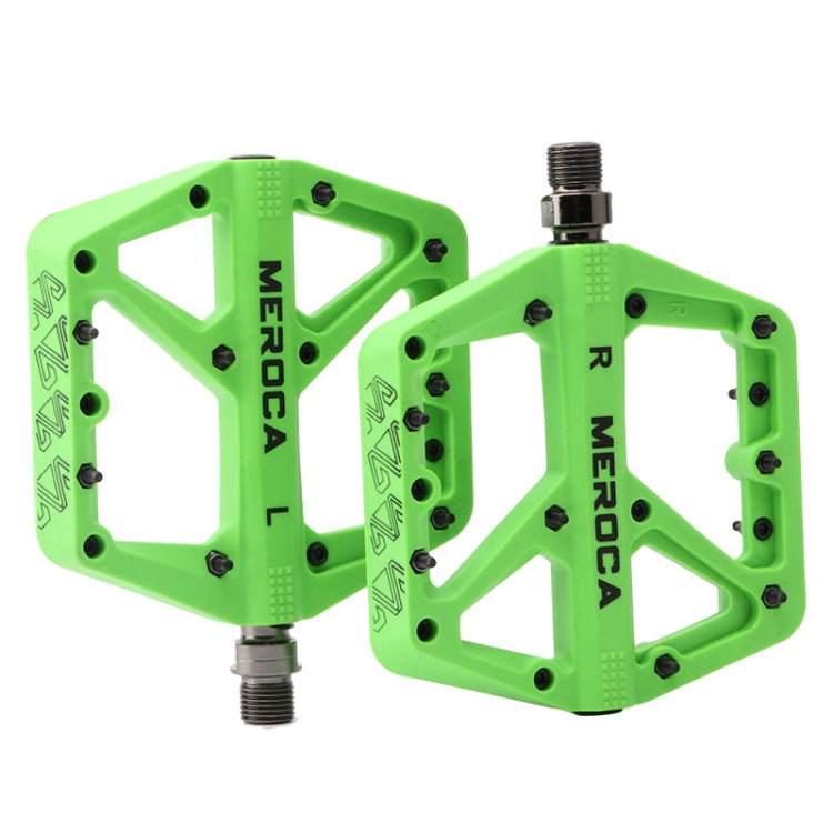 Hjemix | MEROCA Terrengsykkel Nylon Pedal (Grønn)