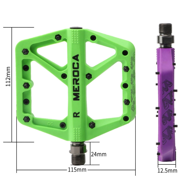 Hjemix | MEROCA Terrengsykkel Nylon Pedal (Lilla)