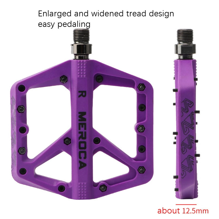 Hjemix | MEROCA Terrengsykkel Nylon Pedal (Lilla)