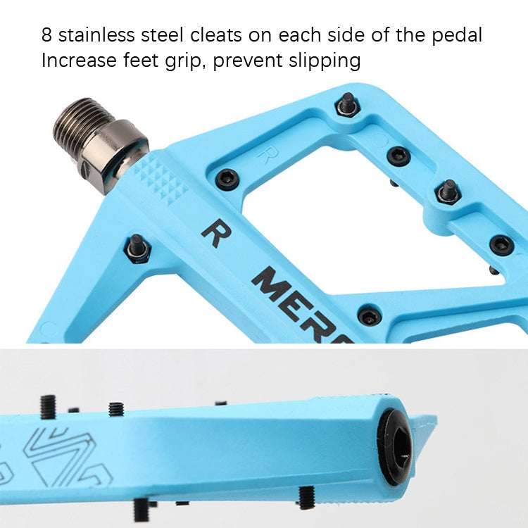Hjemix | MEROCA Terrengsykkel Nylon Pedal (Grønn)