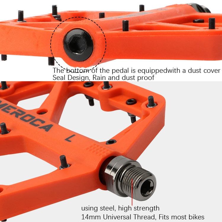 Hjemix | MEROCA Terrengsykkel Nylon Pedal (Grønn)