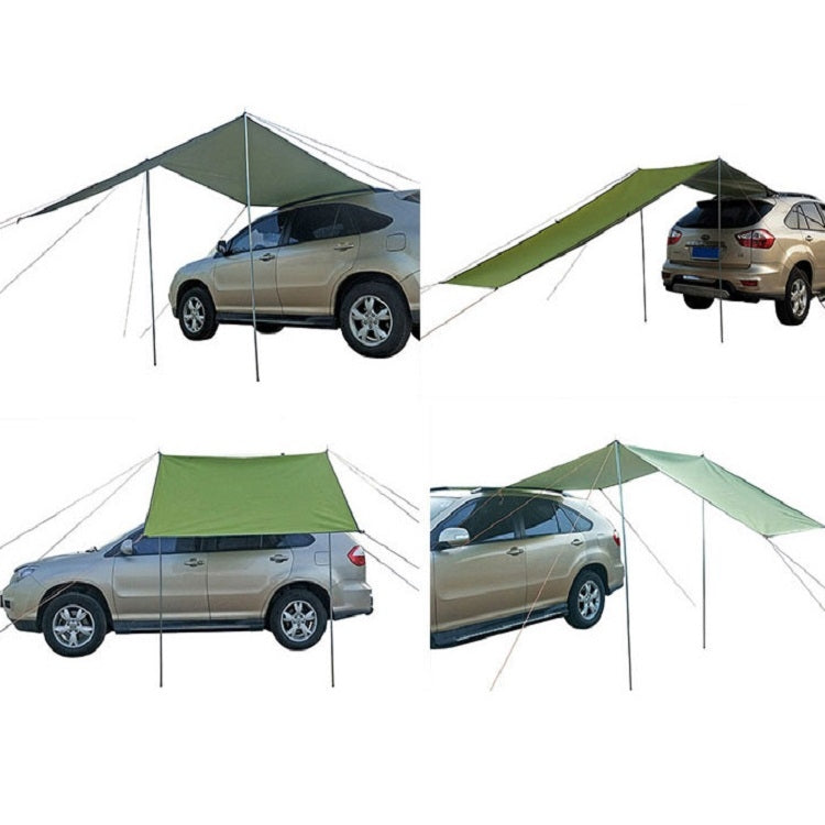 Hjemix | Utendørs piknik camping telt ved bilen vanntett solskjerm 200x440cm (mørkegrå)