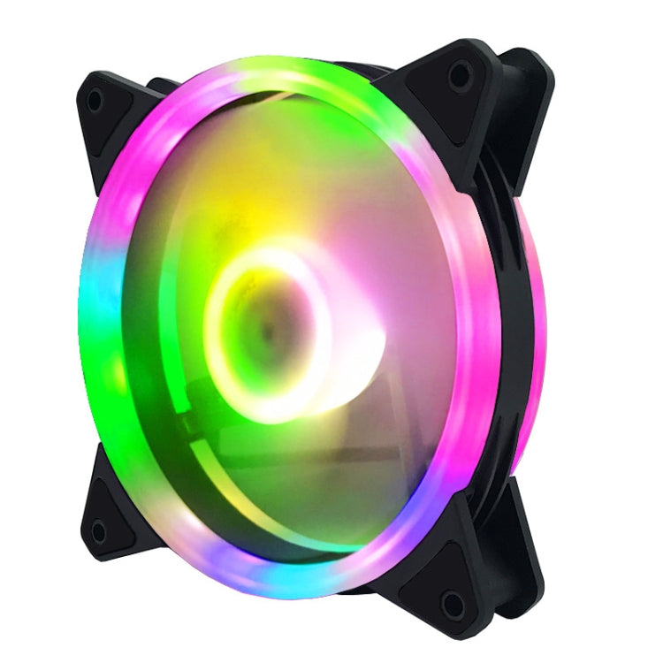 Hjemix | Datamaskin CPU RGB glødende radiator 8 vifter + fjernkontroll
