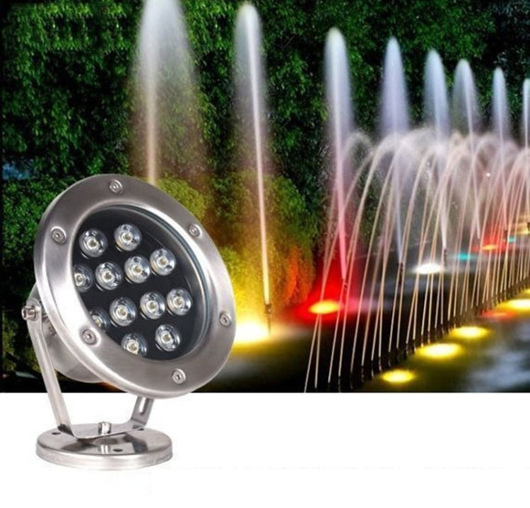 Hjemix | LED Underwater Light Pool Fish Pond Fountain Waterproof Landscape Light 18W (Hvit)