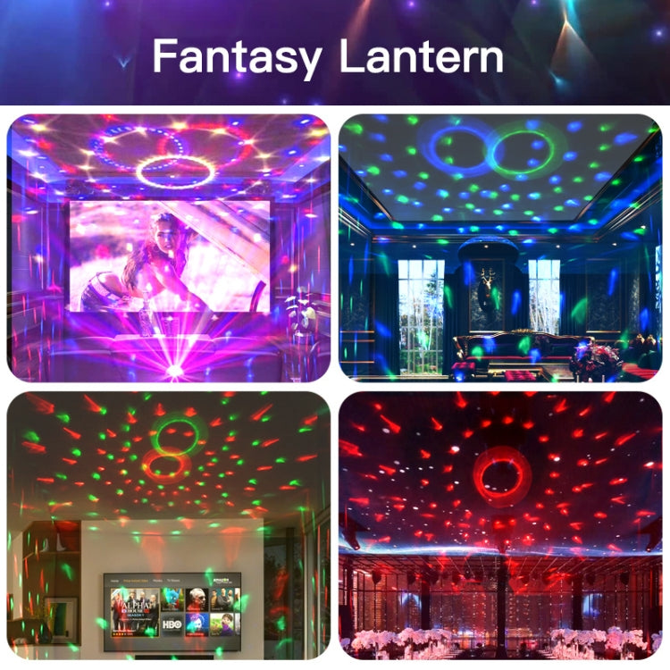 Hjemix | Hjem LED Magisk Ball Lamper Bounce Ambient Lamper Rom Lyd Lamper Kuler, Farge: Ladingsmodul Svart (RGB Farget 5W)