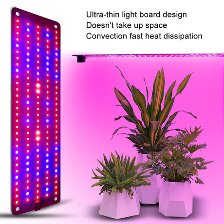 Hjemix | 4 hoder 12V Full Spectrum Rød og Blå Lys Panel Plantevekstlampe Frøplante Fylllys (EU-plugg)