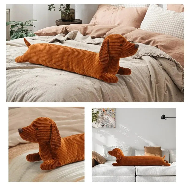 Hjemix | Hund kosedyr - DogPillow - Fluffy - Myk og slitesterk - Dachsund